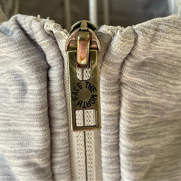 THE NORTH FACE GRAY Pseudio Puffer Jacket Thumbholes Womens size XS - Picture 5 of 14